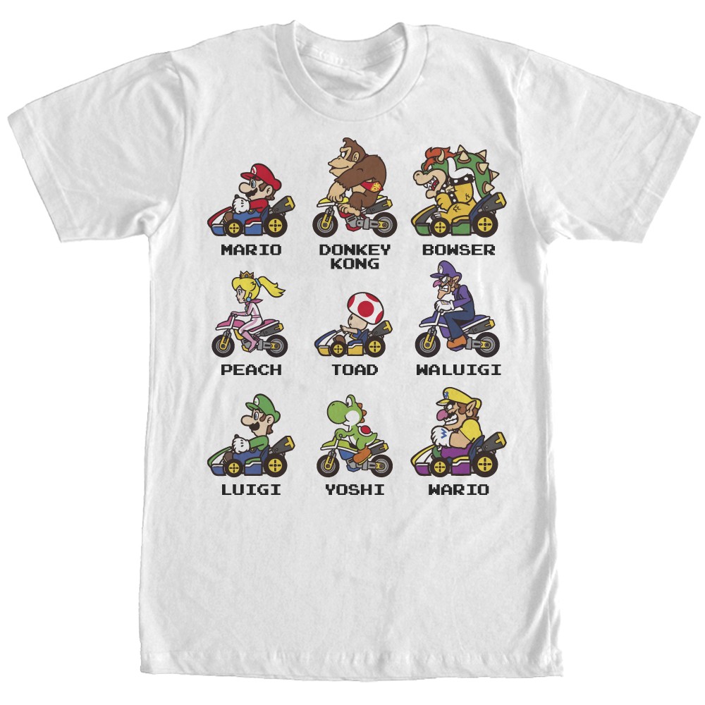 Super Mario Kart Character Selection Shirt