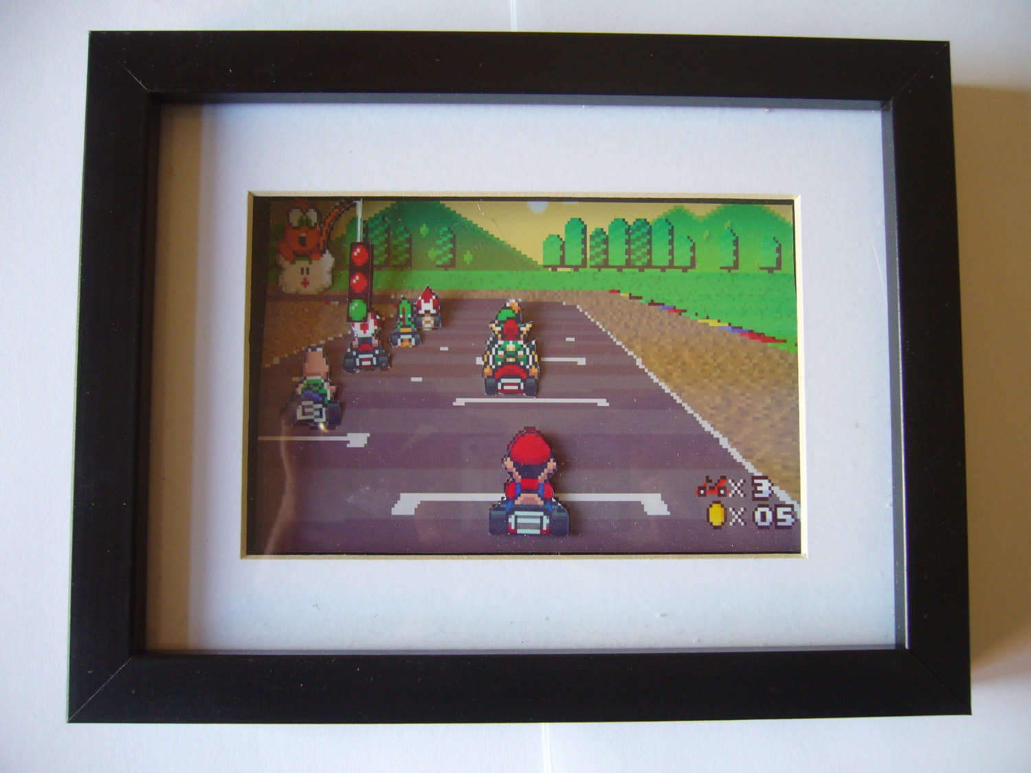 Mario Kart Shadow Box Art