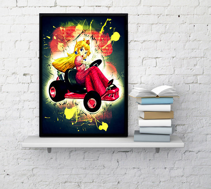 Mario Kart Peach Poster