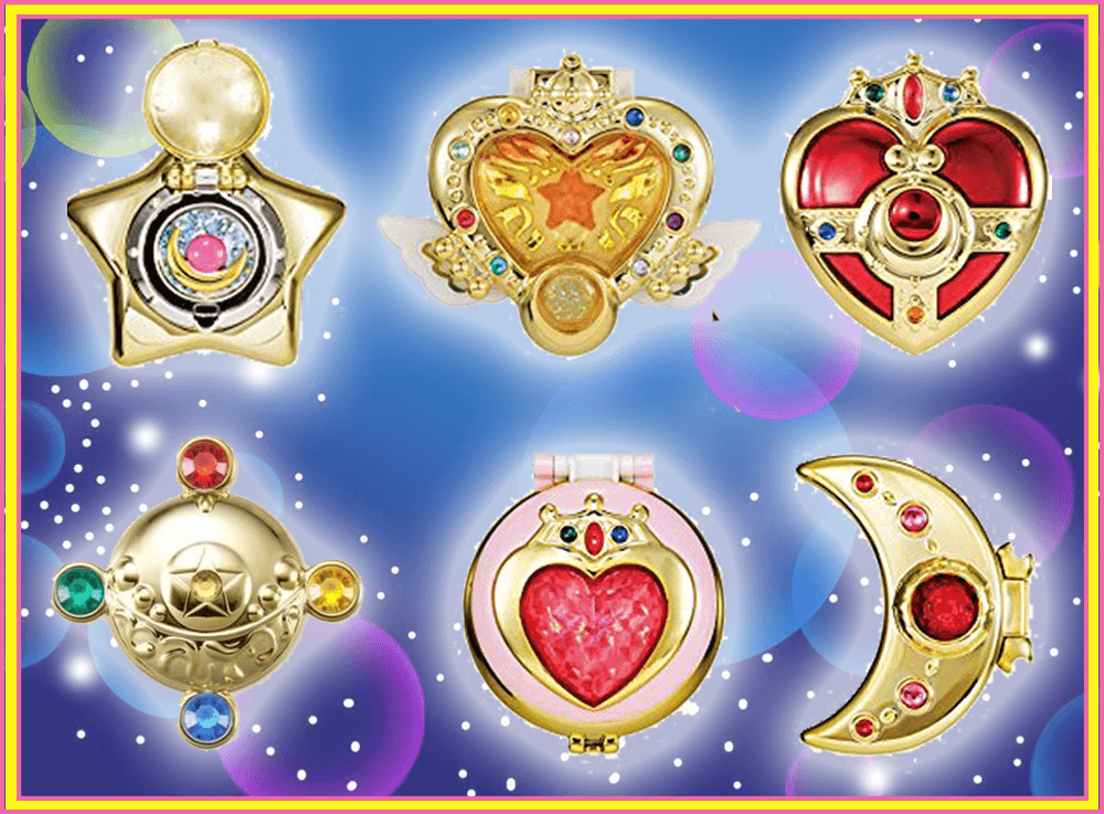 Sailor moon crystal Eternal Moon Article Compact Transformation Brooch Locket